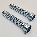 8” Exhaust Quiet Baffles for 1-3/4" OD Exhaust Pipes & Mufflers. 2-Pack.