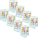 8 Pack 10x12.5 Front-Opening Kids Artwork Frames Changeable (Light Blue)