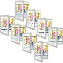 8 Pack 10x12.5 Front-Opening Kids Artwork Frames Changeable (Grey)