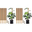 8 Pack 22 Inch Moss Poles, Stackable Moss Pole for Plants Monstera, 70 Inch Tall Moss Poles for Climbing Plants Indoor, Coir Totem Plant Support Stakes Stand for Potted Plants, Pothos