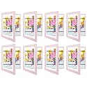 8 Pack 8.5x11 Front-Opening Kids Artwork Frames Changeable (Light Pink)