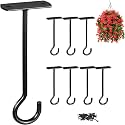 8 Pack Black 6 Inch Metal Wall Plant Hanging Brackets