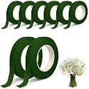 8 Pack Floral Tape Green Flower Tape for Bouquet Stem Wrapping Wedding
