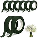 8 Pack Green Flower Floral Tape for Bouquet Stem Wrapping Wedding Decor