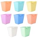 8 Pack Hanging Cup Holders for Rolling Cart Accessories, Pastel