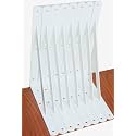 8 Pack L12 x H 8" White Heavy Duty Shelf Brackets with Screws Metal Shelf Brackets Shelf Support Angle Brackets for Shelves L Brackets Heavy Duty Floating Shelf