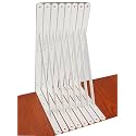 8 Pack L18 x H 12" White Heavy Duty Shelf Brackets with Screws Metal Shelf Brackets Shelf Support Angle Brackets for Shelves L Brackets Heavy Duty Floating Shelf