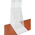 8 Pack L20 x H 12" White Heavy Duty Shelf Brackets with Screws Metal Shelf Brackets Shelf Support Angle Brackets for Shelves L Brackets Heavy Duty Floating Shelf