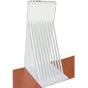 8 Pack L24 x H 12" White Heavy Duty Shelf Brackets with Screws Metal Shelf Brackets Shelf Support Angle Brackets for Shelves L Brackets Heavy Duty Floating Shelf