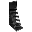 8 Pack L24 x H 12" Black Heavy Duty Shelf Brackets with Screws Metal Shelf Brackets Shelf Support Angle Brackets for Shelves L Brackets Heavy Duty Floating Shelf