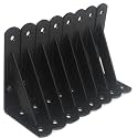8 Pack L5 x H 3" Black Heavy Duty Shelf Brackets with Screws Metal Shelf Brackets Shelf Support Angle Brackets for Shelves L Brackets Heavy Duty Floating Shelf