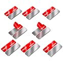 8 Pack Magnetic Cabinet Door Catch, Ultra Thin Cabinet Door Magnets, Adhesive Drawer Magnets to Stay Closed, Stainless Steel Cabinet Latch Easy Install