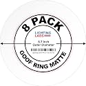 8 Pack Matte White Goof Trim Ring for 4" Inch Recessed Can Lighting Down Light, Outer Diameter 6.7 Inches, Inner Diameter 4.2 Inches