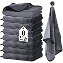 8 Pack Microfiber Car Towels, 36" x 24" Microfiber Cleaning Cloth, 600 GSM