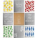 8 Pack Reusable Swedish Dishcloth, for Kitchen and Household Use, Super Absorbency, Made in Sweden, Cellulose Sponge Dish Cloths, Paper Towel Replacement, Plastic-Free Packaging