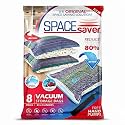 8 Pack Small Vacuum Storage Bags for Comforters, Blankets &amp; Clothes – Vacuum Sealed Compression Bags with Hand Pump – Space Saver Storage Bags for Bedding, Moving, Travel &amp; Organization