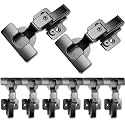 8 Pack Soft Close Cabinet Hinges for Kitchen Frameless Cabinets Inset Self-Closing Concealed Hinge 110° 4D Adjustment Speed Control Ideal for Upgrading Cabinet Doors and Drawers