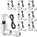 8 Pack SS2 Float Switch for Easy Installation, AC Float Switch with 3/4 Inch Adaptor and 6ft Wire, Water Level Accessory for HVAC System with Condensate Overflow Detection