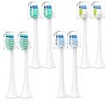 8 Pack Toothbrush Replacement Heads Compatible with Philips Sonicare, Colored, Soft Dupont Bristles, ABS, Compatible with Philip Electric Toothbrush HX3, HX6, HX9 Series