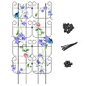 8 Pack Trellis for Climbing Plants Indoor, Expandable Small Metal Trellis for Potted Plants, Flowers Vine Ivy, Sturdy Houseplant Pothos Plant Climber Support