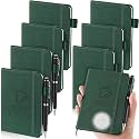 8 Packs A6 Waterproof Notebook, Stone Paper Notepad, Green