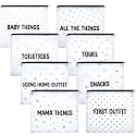 8 Packs Hospital Bags for Labor and Delivery Diaper Bag Organizing Pouches Travel Maternity Bag 8 Sorts Hospital Bag Essentials for Baby, Expecting Moms and New Mothers Mommy, 10.63 x 9.25 Inches