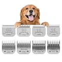 8 Pc Dog Grooming Blade Compatible with Andis/Oster A5/Wahl KM10Dog Clipper