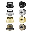 8 PCS 1/4-27 Lamp Finials, Lamp Shade Screw Cap for Lamp Shade Bracket Harp Top, Lamp Finial Knob Lamp Shade Screw Cap Lamp Fittings (1/2 Inch Tall, 4 Colors)