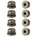 8 PCS 1/4-27 Lamp Finials, Lamp Shade Screw Cap for Lamp Shade Bracket Harp Top, Lamp Finial Knob Lamp Shade Screw Cap Lamp Fittings (1/2 Inch Tall, Retro)