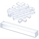 8 Pcs 1/4" X 1/4" X 2" Clear Setting Blocks for Glass Shims