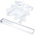 8 Pcs 1/8" X 1/4" X 2" Clear Setting Blocks for Glass Shims