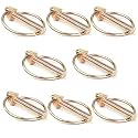 8 PCS 5/16 Lynch Pin, Lynch Pin Assortment Kit,Linch Pin with Ring, Heavy Duty Lynch Pin for Farm Tractors Trailers Mower
