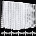 8 Pcs Aquarium Fish Tank Divider, Plastic Egg Crate, Aquarium Filter Bottom Tray, Fish Tank Isolation Board, Fish Tank Separator with 10 Pcs Suction Cups, 11.8 × 11.8 in