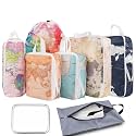 8 Pcs Compression Packing Cubes Travel for Suitcases, Waterproof Luggage Organizer Washable Storage Bags Set for Backpack Travel- Packaging Cubes for Carry-Ons and Storage