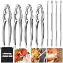 8 Pcs Crab Lobster Crackers and Picks Set, Crab Leg Cracker Tools, Seafood Crackers & Nut Cracker Set, Crab Eating Tool for Boil Supplies