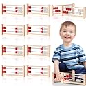 8 Pcs Mini 20-Bead Wooden Rekenrek Abacus, Abacus for Kids Math, Math Counters Manipulatives Counting Rack for Kids Educational Toys Elementary Toddlers Preschool Learning