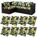 8 Pcs Outdoor Cushion Covers, Patio Sofa Cushion Covers Replacement