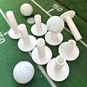 8 Pcs Rubber Golf Tees for Mats, Driving Range & Simulator Use
