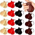 8 Pcs Spanish Castanets Flamenco Wooden with String Finger Castanets