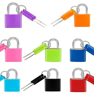 8 pcs suitcase locks with copper keys protect your belongings with febwind39s set of 8 mini padlocks multicolor durable locks for suitcases backpacks boxes cabinet and laptop bags