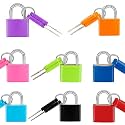 8 Pcs Suitcase Locks with Copper Keys Protect Your Belongings with Febwind's Set of 8 Mini Padlocks Multicolor Durable Locks for Suitcases Backpacks Boxes Cabinet and Laptop Bags