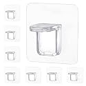 8 Pieces Adhesive Partition Hook No Drill