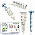 #8 Self Drilling Heavy Duty Drywall Anchors with Screws kit-No Drill Hole