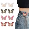 8 Set Pant Waist Tightener Buttons Pins for Loose Jeans, 2026 New Adjustable Waist Buckle Extender Set Pants Clips