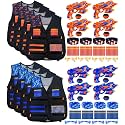 Pandahero 8-Player Tactical Vest Set for Nerf - Birthday Party Favors Gift