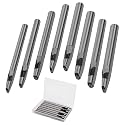 8 Size Oval Hole Punch for Leather 2mm-5mm, Boyistar Leather Craft Punch Tools Set Hollow Punching Oval Belt Hole Cutter Tool for Watch Band, Belt, Leather Crafting with Storage Box