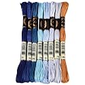 8 Skeins 70 Yards Blue Friendship Bracelet String for Bracelets