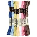 8 Skeins 70 Yards Cross Stitch Thread Assorted Colors for Jewelry