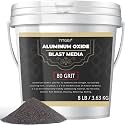 #80 Grit Aluminum Oxide Blast Media (8 LBS/3.6kg) - Premium Long-Lasting Sand Blasting Media, High Abrasive Force Sand Blaster Sand for Metal, Sandblasters, Blasting Cabinet, Blasting Guns - by TITGGI