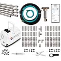 80’ High-Pressure Mist Cooling System Kit with Premium Edition Remote Pump W/App Control Comes with the Upgraded CO300 Pump (.006-40 nozzles) (Mocha 1/4" Tubing 80 ft)